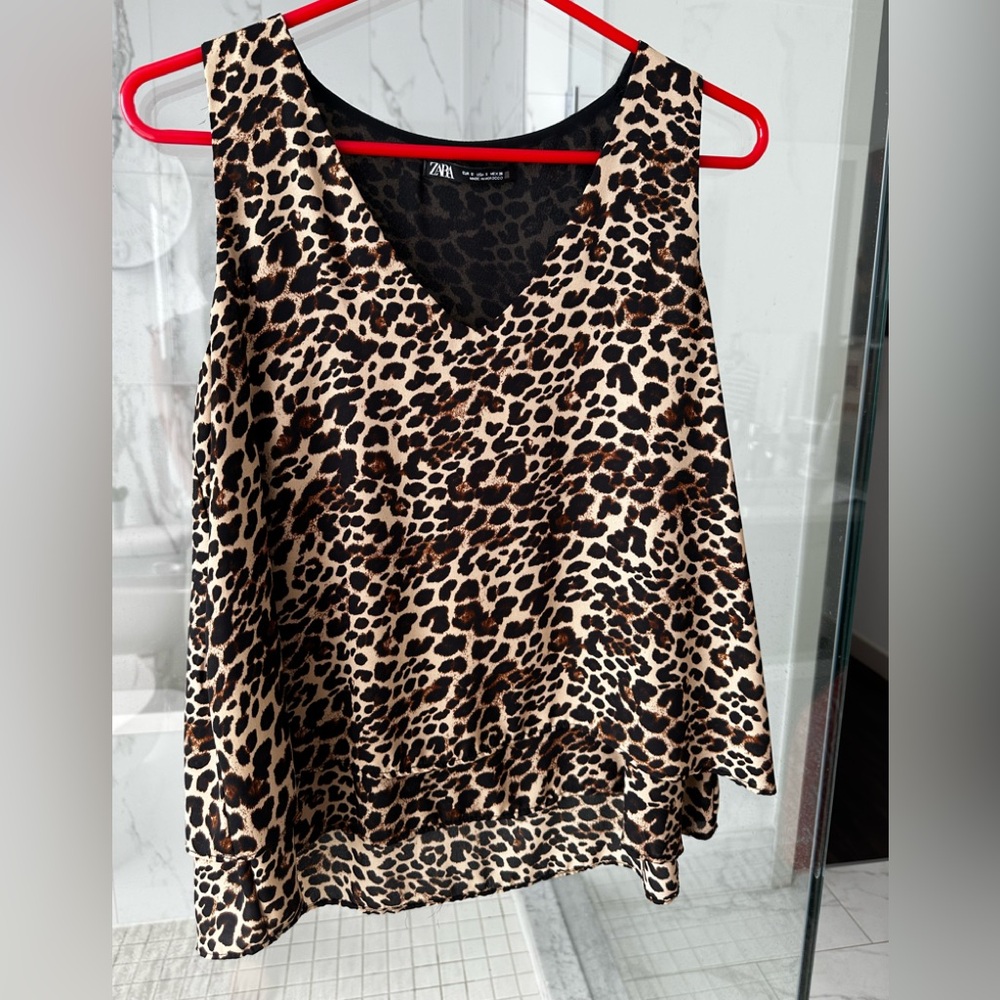 Zara Animal Print top